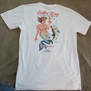 Original Brendan Coudal Design Mermaid 1917 Official Tarpon Tournament Promo Tee